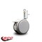 Service Caster 3 Inch MRI Safe Caster with Brake, 7/16 Inch Grip Ring Stem SCC-GR02S75-TPR-GRY-B-716138-MRI - alternate 4
